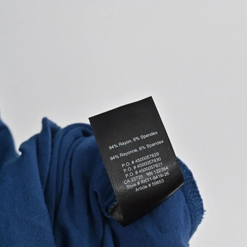 BABATON Dress Size S Aritzia Blue Scoop Neck Dolman‎ Short Sleeve Midi T Shirt